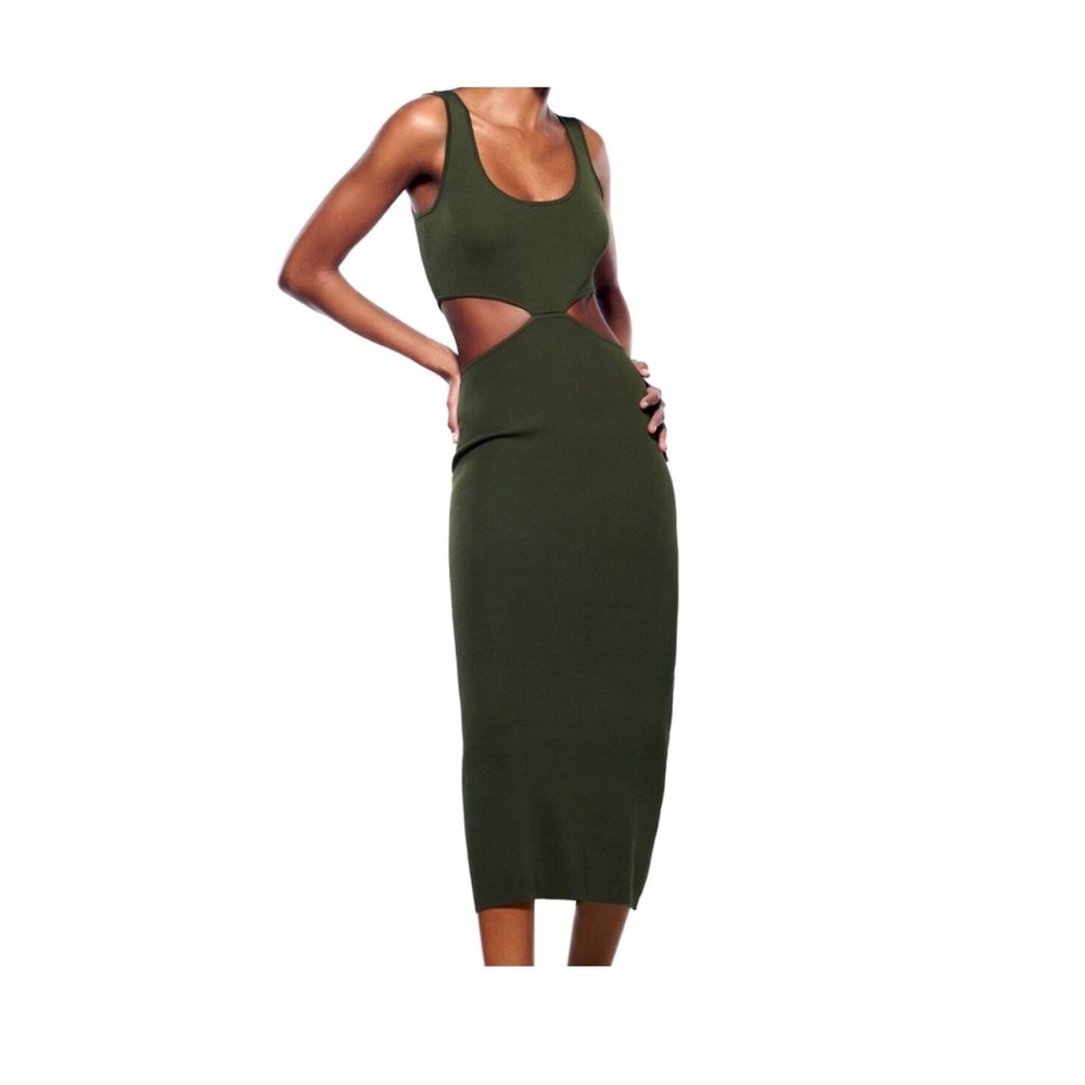 ZARA CUT OUT MIDI DRESS
